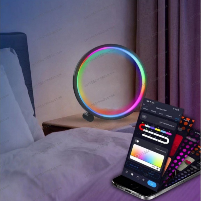 Rgb Desk Lamp Smart - إضاءة محيطة RGB للمكتب، مصباح مكتب