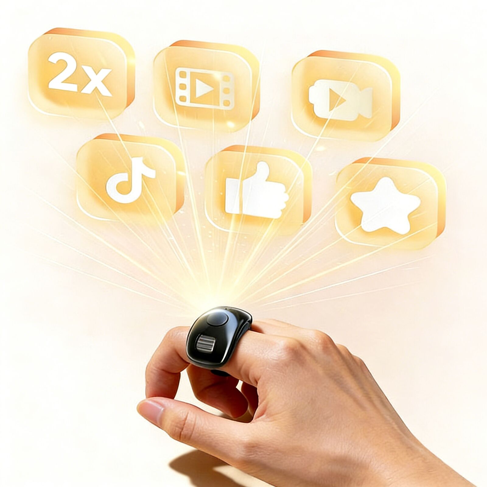 Electronics And Gadgets G - ماوس بلوتوث صغير على شكل خاتم