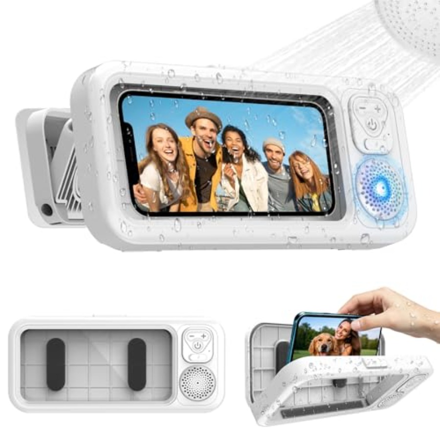 Bluetooth Speaker Waterproof - حامل هاتف للحمام مقاوم للماء مع