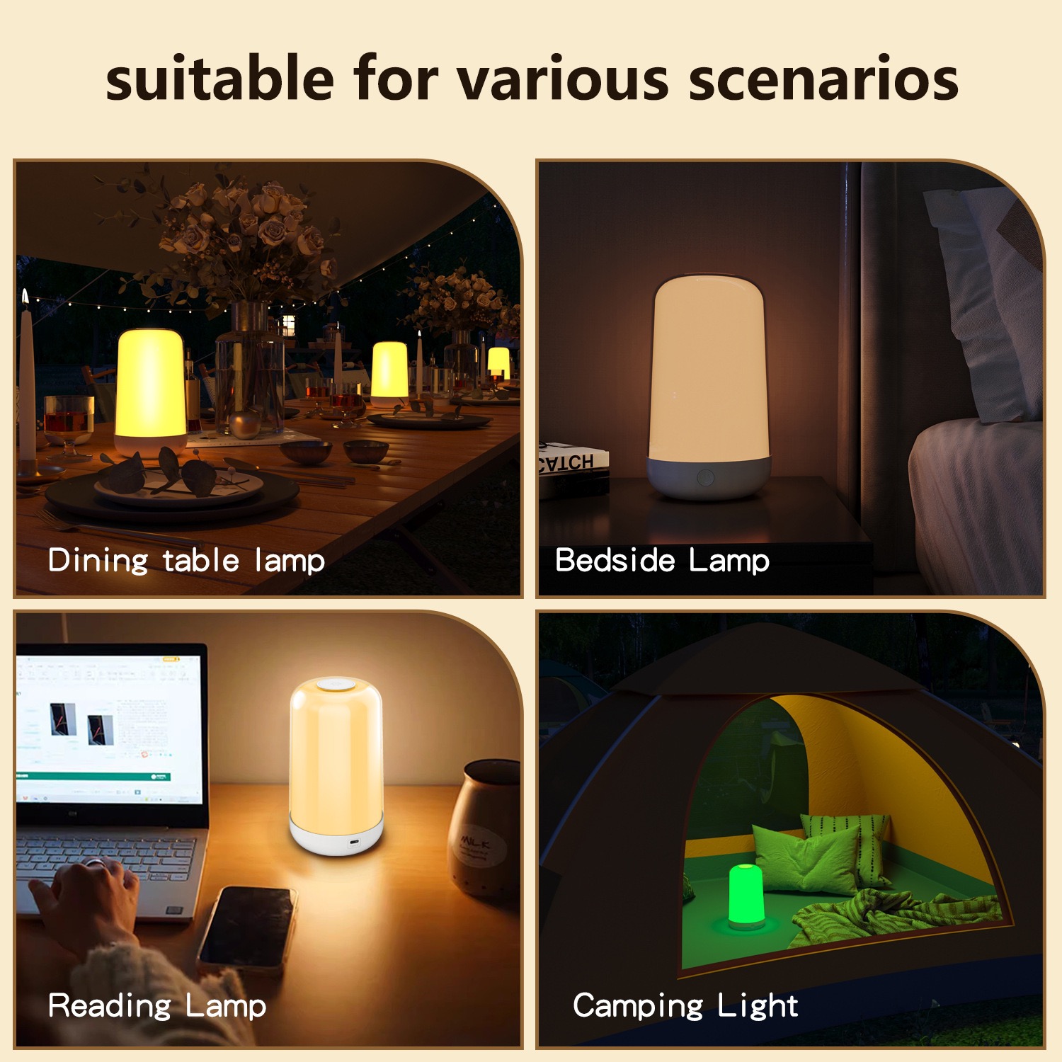 مصباح طاولة ذكي يعمل باللمس وي - مراجعة Rgb Desk Lamp Smart وسعره