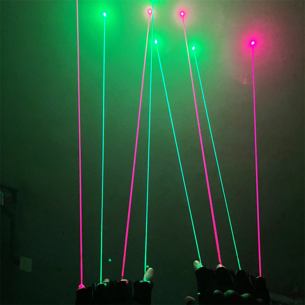 Magicool RG 4 قفازات الليزر نظ - مراجعة Led Gloves Music وسعره