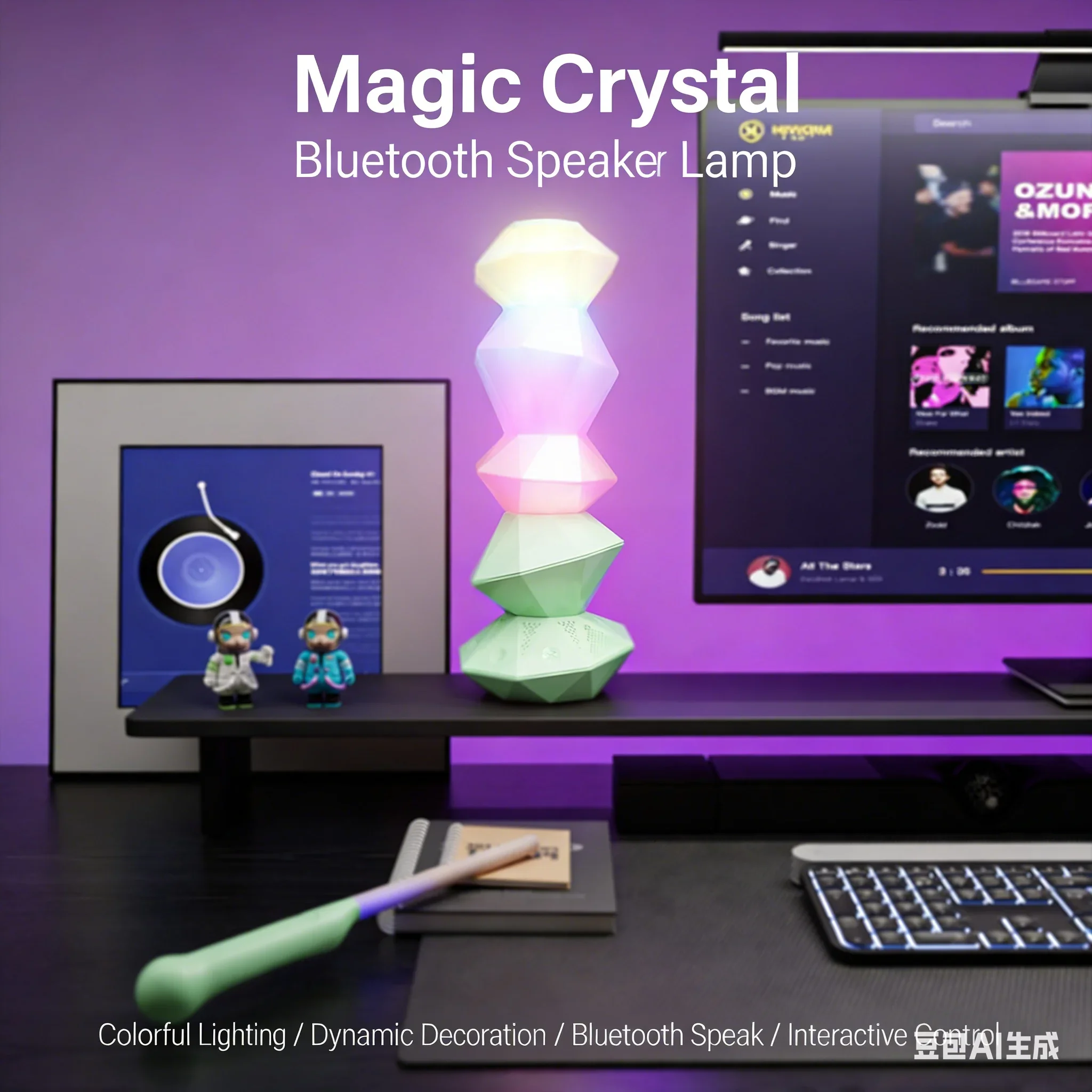 جديد الإبداعية الذكية سمّاعات  - مراجعة Rgb Desk Lamp Smart وسعره