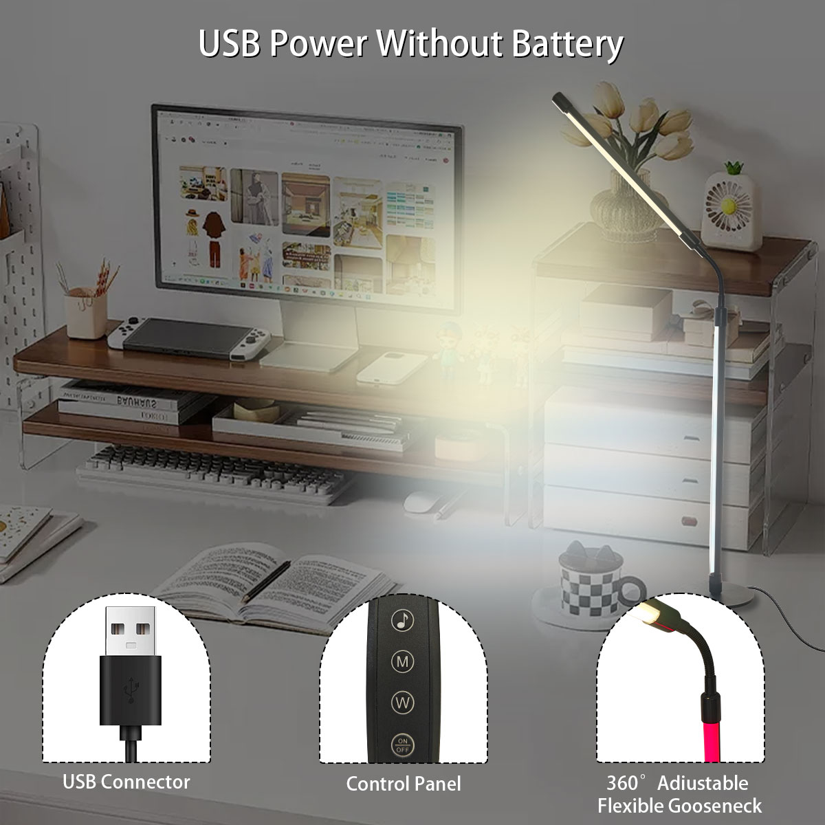 مصباح مكتب LED ذكي متغير الألو - مراجعة Rgb Desk Lamp Smart وسعره
