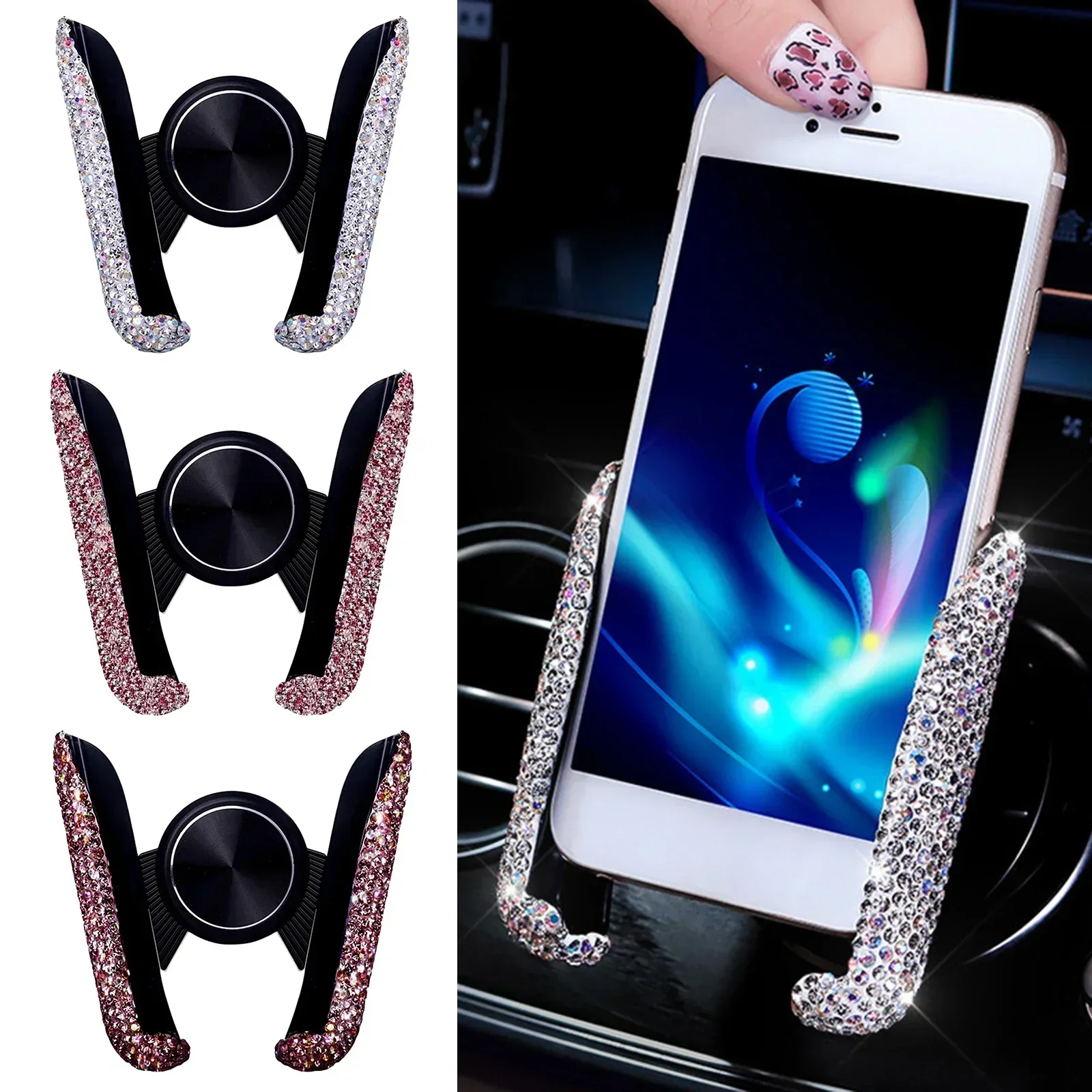 حامل هاتف جديد للسيارة مزين با - مراجعة Mobile Electronics Gadgets وسعره