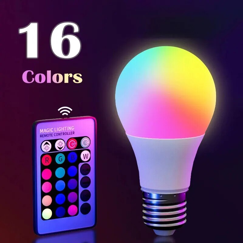 16 ألوان RGB لمبة LED متعدد ال - مراجعة Electronics Gadgets For Home وسعره