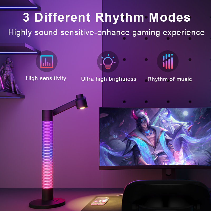 مصباح طاولة القراءة الذكي Tuya - مراجعة Rgb Desk Lamp Smart وسعره