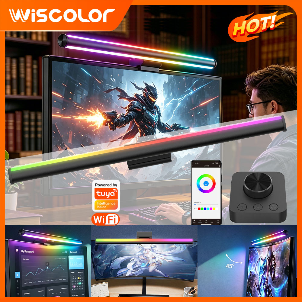 شريط إضاءة ذكي لشاشة الكمبيوتر - مراجعة Rgb Desk Lamp Smart وسعره
