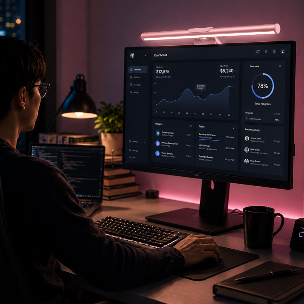 شريط إضاءة ذكي لشاشة الكمبيوتر - مراجعة Rgb Desk Lamp Smart وسعره