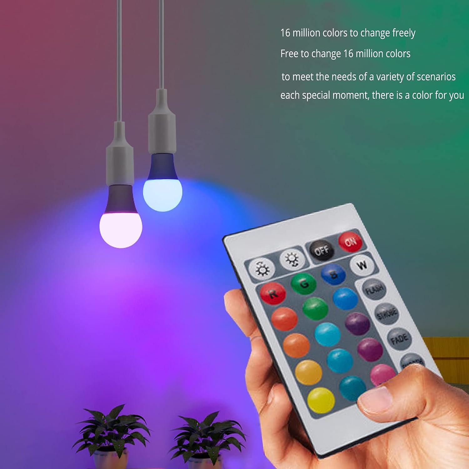 مصباح LED متعدد الألوان E27 22 - مراجعة Electronics Gadgets For Home وسعره