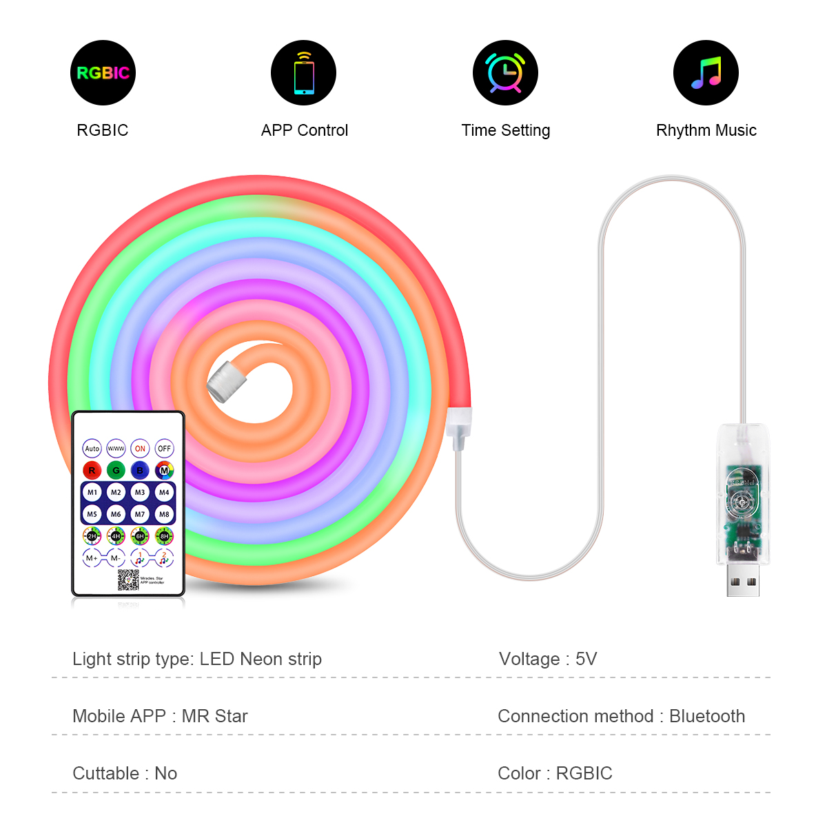 الذكية بلوتوث الملونة RGB LED  - مراجعة Rgb Desk Lamp Smart وسعره