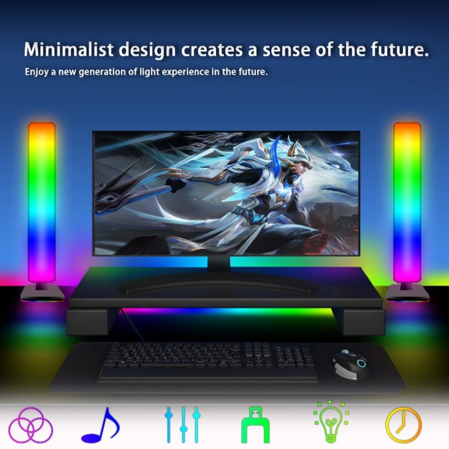ضوء جو ذكي للألعاب بتقنية RGB  - مراجعة Rgb Desk Lamp Smart وسعره