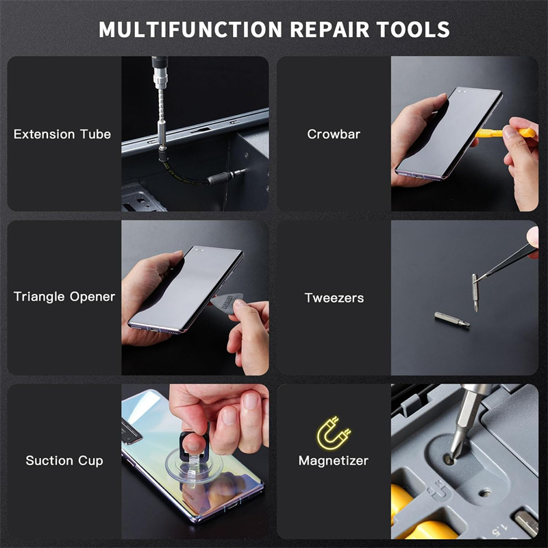 145 في 1 طقم مفك برغي إلكتروني - مراجعة Electronics Repair Gadgets وسعره