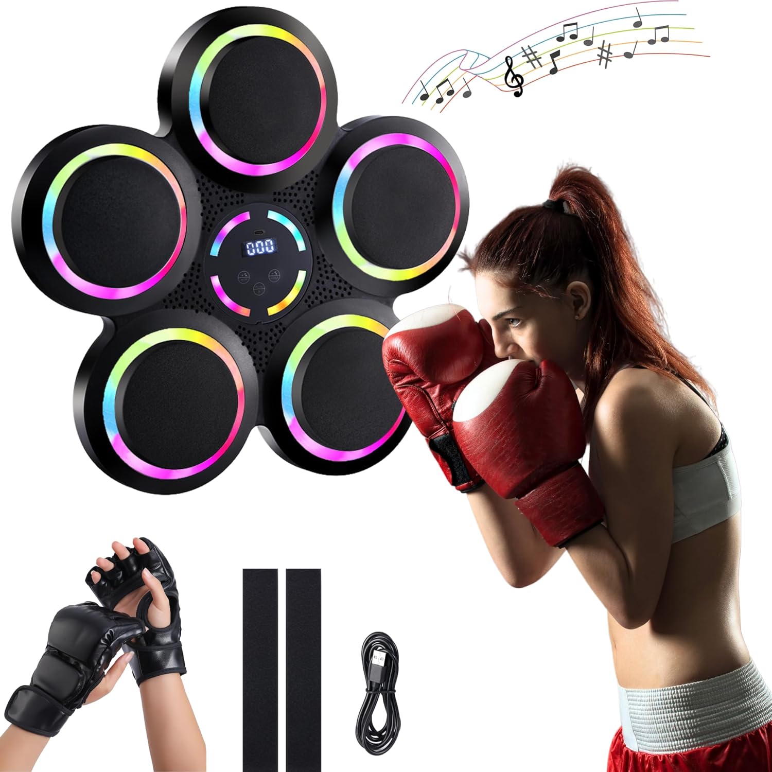 جهاز تدريب الملاكمة الذكي الجد - مراجعة Led Gloves Music وسعره