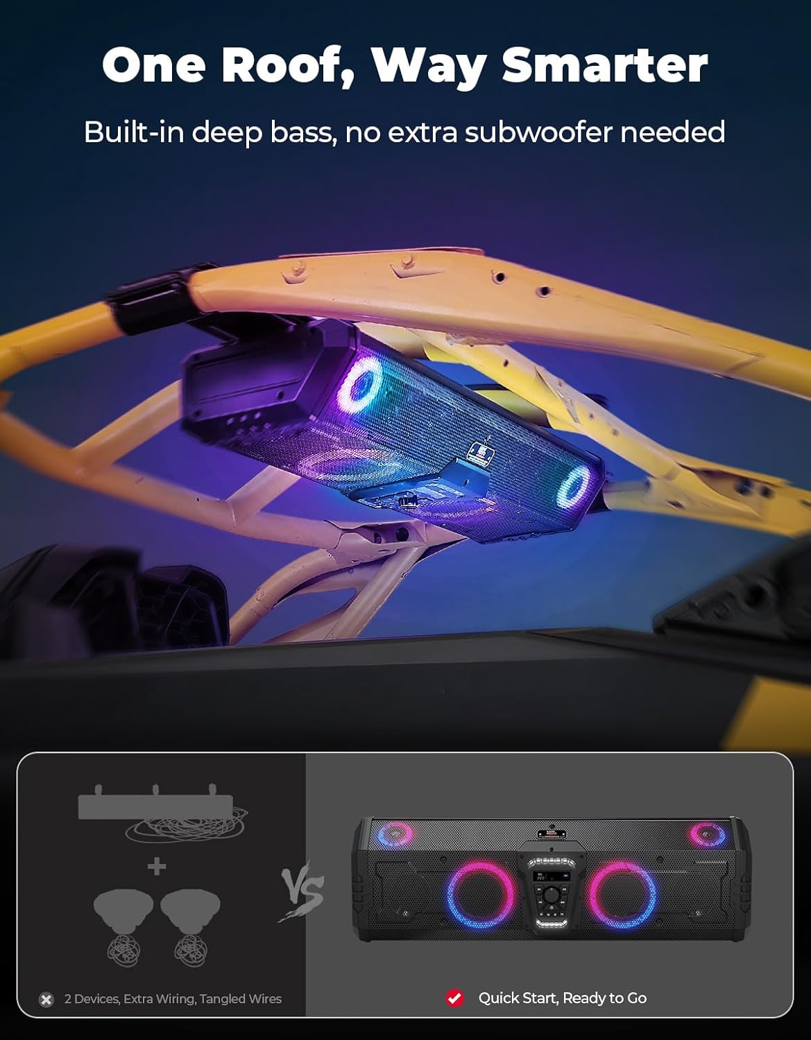مكبر صوت بلوتوث KEMIMOTO UTV ب - مراجعة Bluetooth Speaker Waterproof وسعره