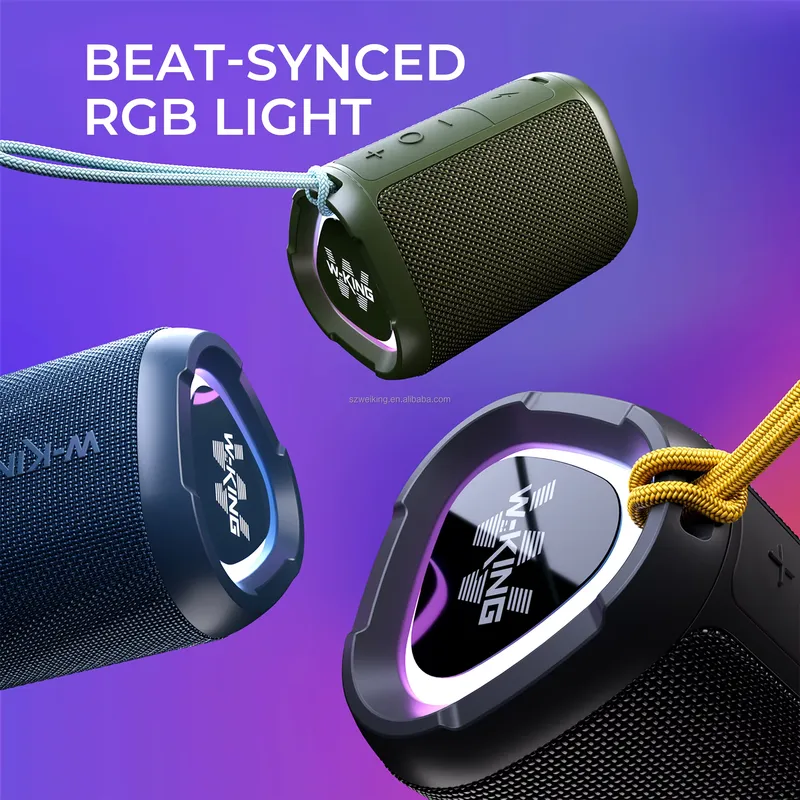 مكبر صوت بلوتوث لاسلكي W-KING  - مراجعة Bluetooth Speaker Waterproof وسعره