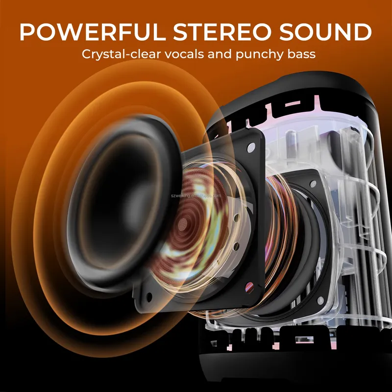 مكبر صوت بلوتوث لاسلكي W-KING  - مراجعة Bluetooth Speaker Waterproof وسعره