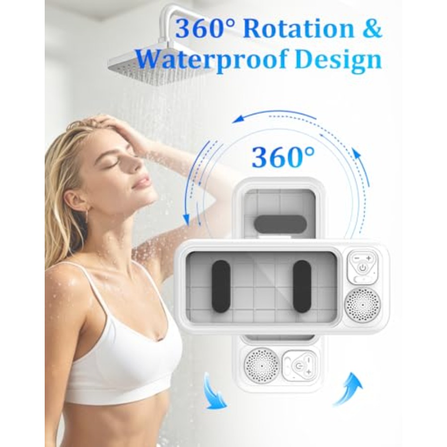 حامل هاتف للحمام مقاوم للماء م - مراجعة Bluetooth Speaker Waterproof وسعره