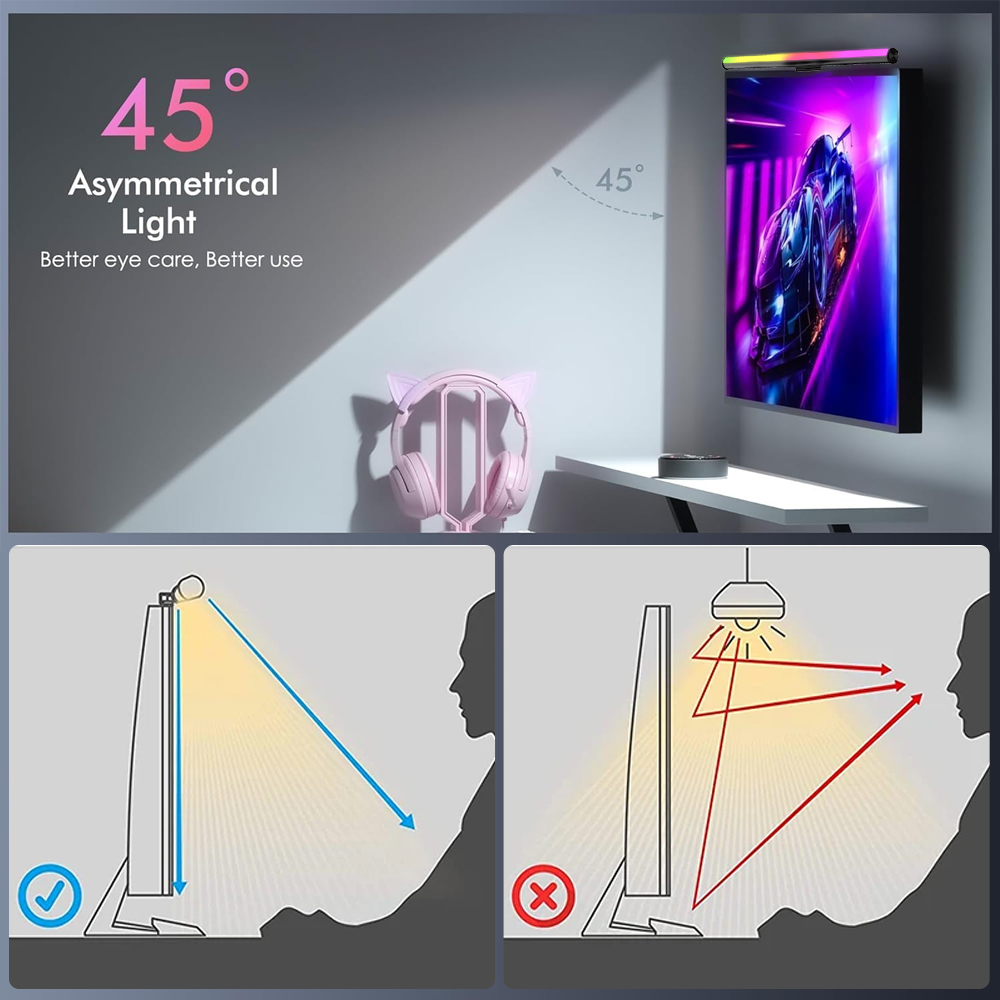 شريط إضاءة ذكي RGB مع واي فاي  - مراجعة Rgb Desk Lamp Smart وسعره