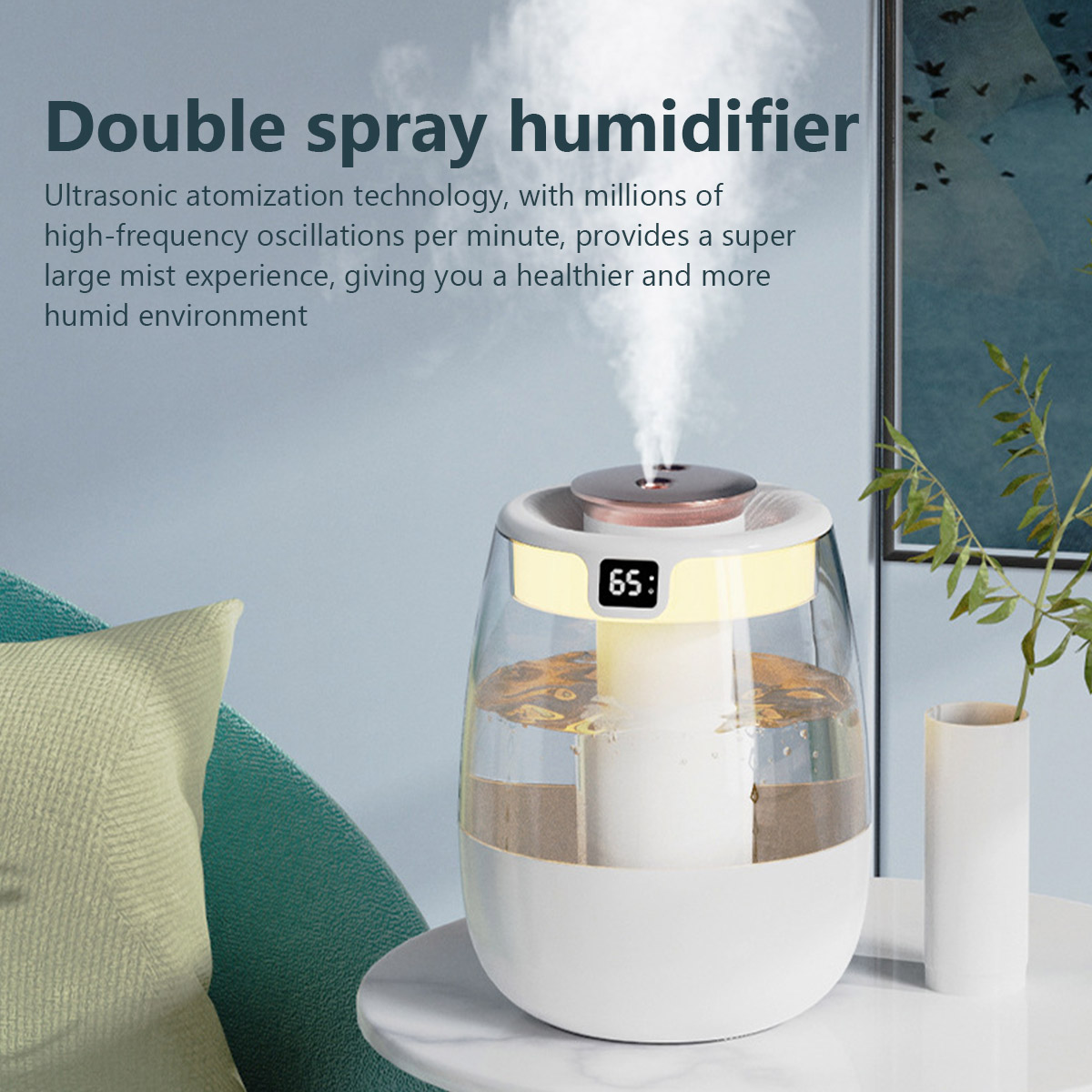 1.3L مرطب الهواء منفذ رذاذ مزد - مراجعة Electronics Gadgets For Home وسعره