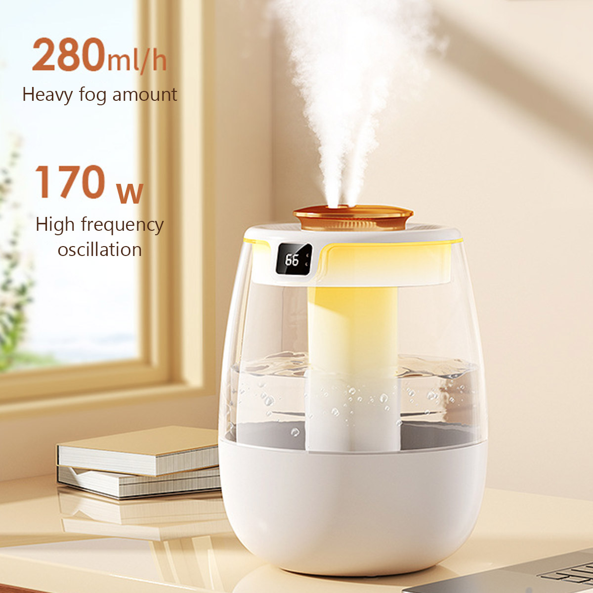 1.3L مرطب الهواء منفذ رذاذ مزد - مراجعة Electronics Gadgets For Home وسعره
