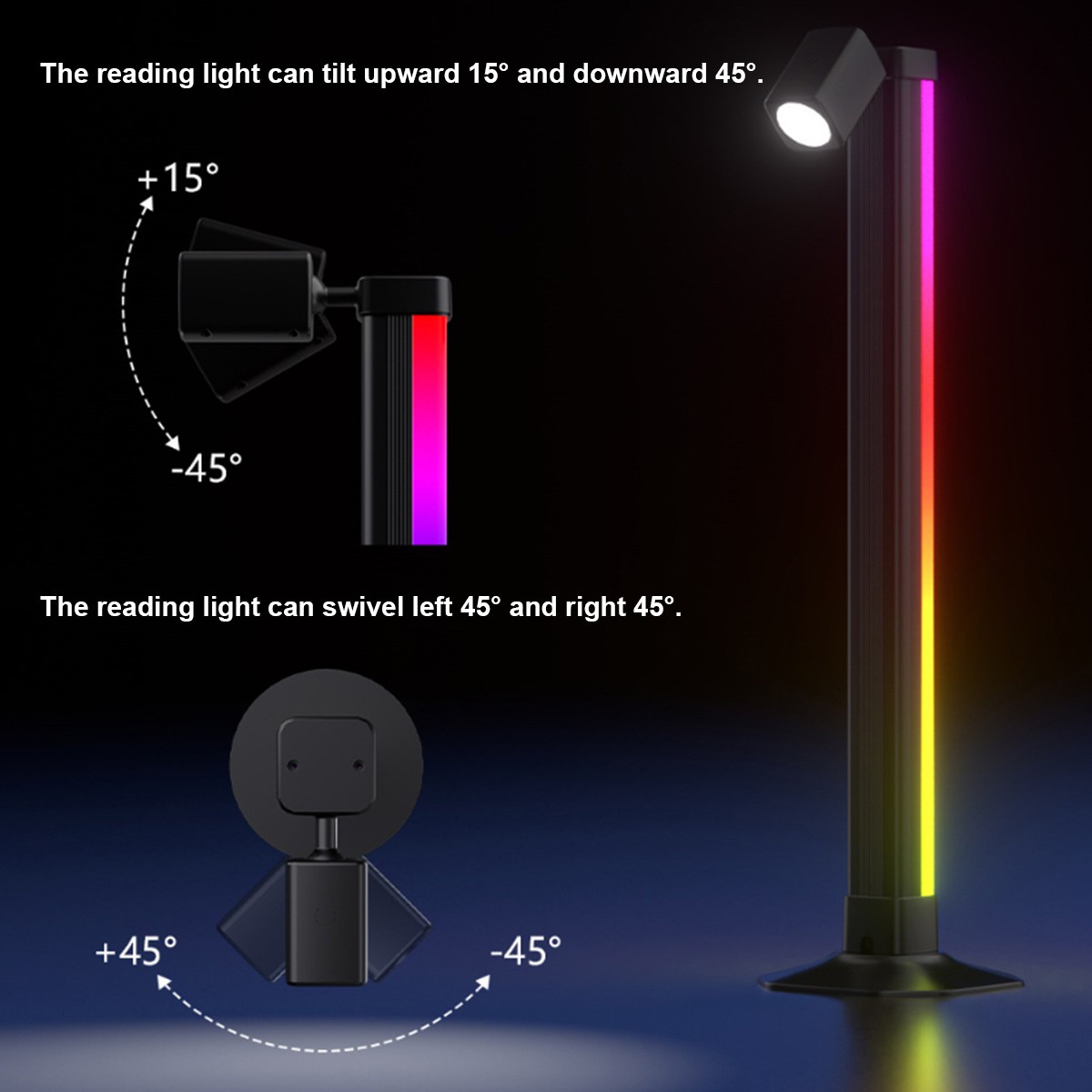 شريط إضاءة ذكي LED RGB متزامن  - مراجعة Rgb Desk Lamp Smart وسعره